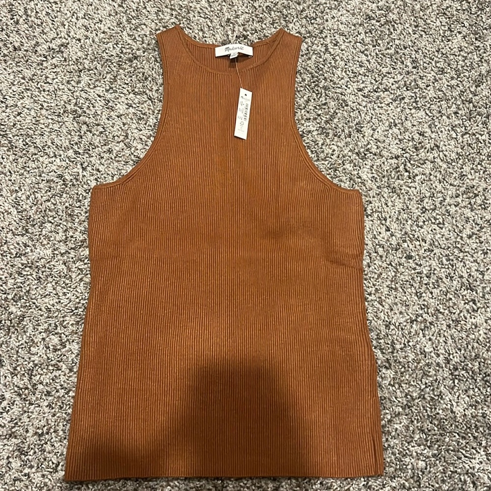 Madewell The Signature Knit Cutaway Sweater Tank